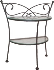 IRON – ART Noční stolek IRON-ART ANDALUSIA barva kovu: rustikální hnědá