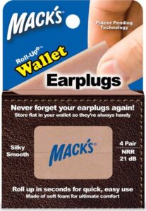 Mack´s Rolovací špunty do uší do peněženky Mack's Roll-ups - 4 páry