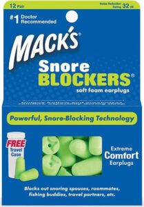 Mack´s Špunty do uší na spaní Mack’s Snore Blockers Množství: 1 pár