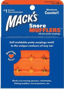Mack´s Špunty do uší na spaní Mack’s Snore Mufflers™ Množství: 2 páry
