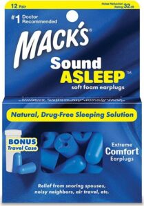 Mack´s Špunty do uší na spaní Mack’s Sound Asleep – 12 párů Množství: 12 párů