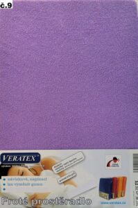 veratex Froté prostěradlo 100x200/25cm (č. 9-tm.fialové)