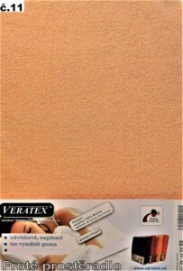 veratex Froté prostěradlo 160x200/20 cm (č.11-lososová)