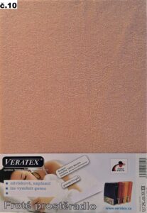veratex Froté prostěradlo 90x200/20cm (č.10-starorůžová)