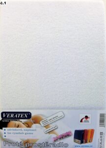 veratex Froté prostěradlo 90x200/40cm (č. 1-bílé)