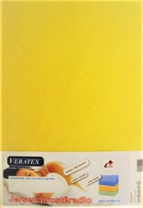 veratex Jersey prostěradlo 80×200/25 cm (č. 6-stř.žlutá)